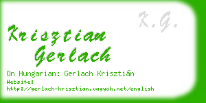 krisztian gerlach business card